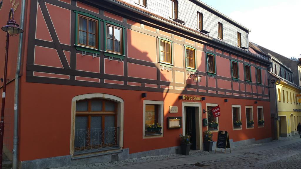 Gasthaus& Pension Zum Roten Haus Bad Schandau Exterior foto