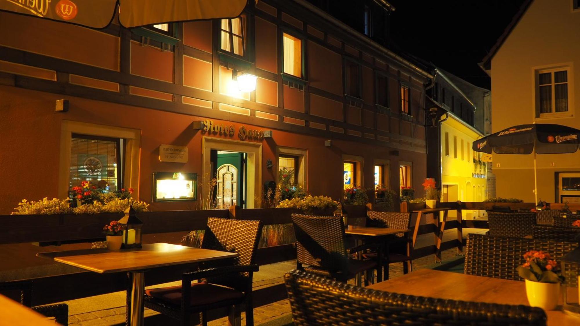 Gasthaus& Pension Zum Roten Haus Bad Schandau Exterior foto