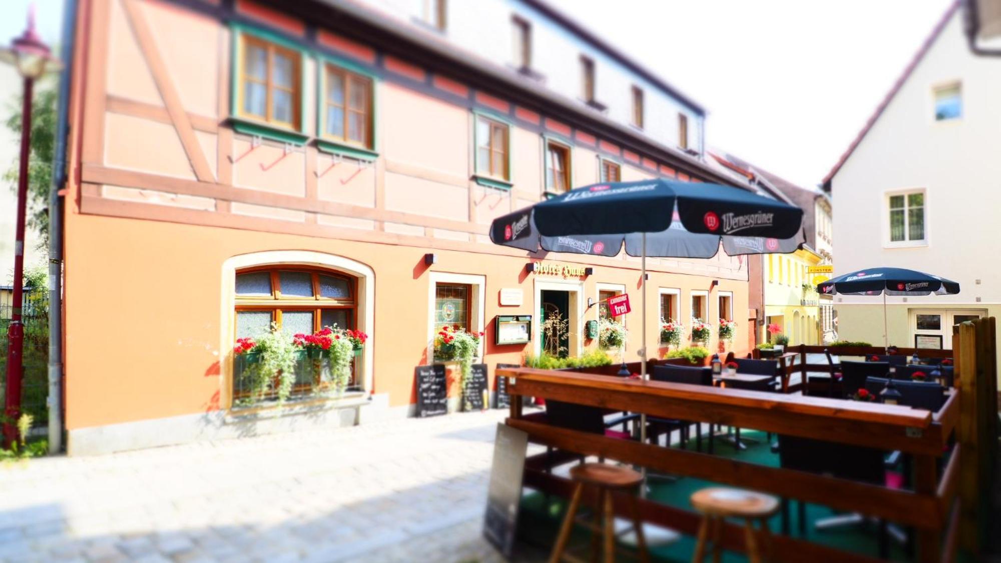 Gasthaus& Pension Zum Roten Haus Bad Schandau Exterior foto